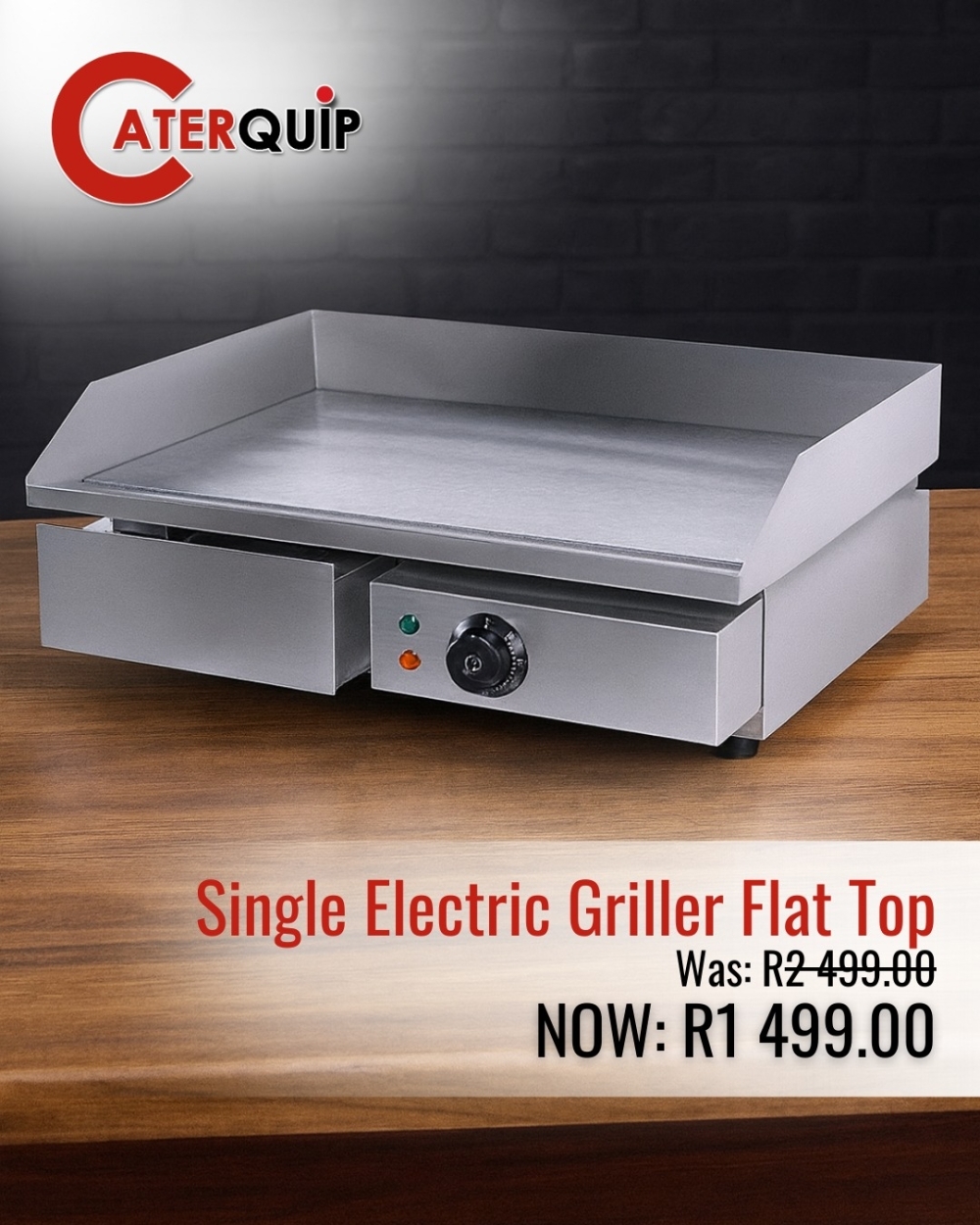 single electric flat top griller