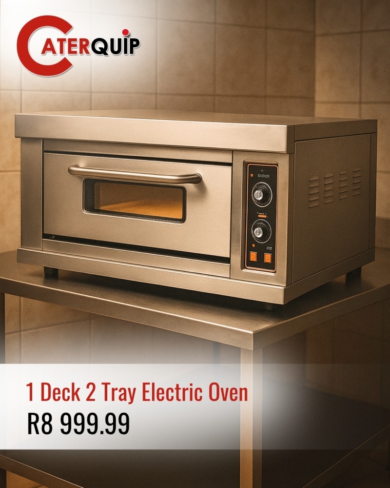 1 deck 2 tray electric oven